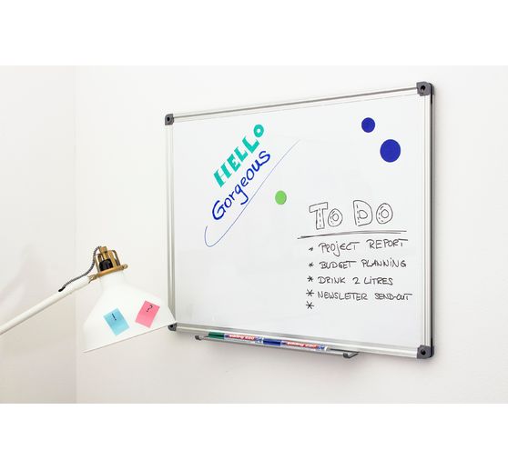 Marqueurs pour tableaux blancs corps en aluminium edding 250 « Pointe ogive », lot de 4