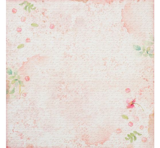 Bloc de papier scrapbooking « Rose Parfum »