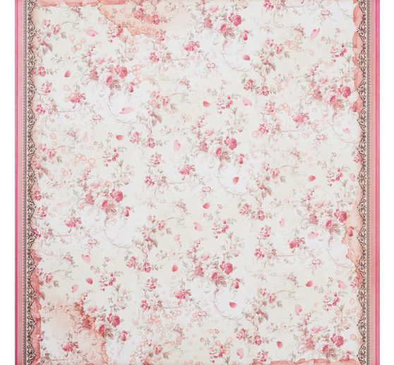 Bloc de papier scrapbooking « Rose Parfum »