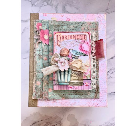 Bloc de papier scrapbooking « Rose Parfum Backgrounds »