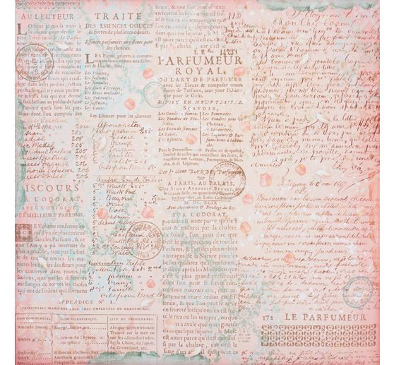 Bloc de papier scrapbooking « Rose Parfum Backgrounds »