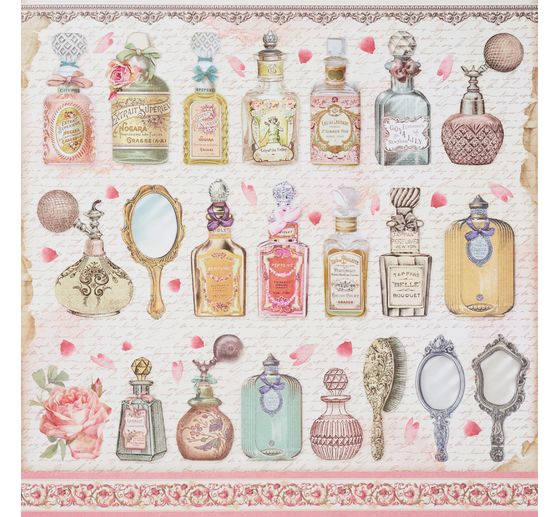 Bloc de papier scrapbooking « Rose Parfum Backgrounds »