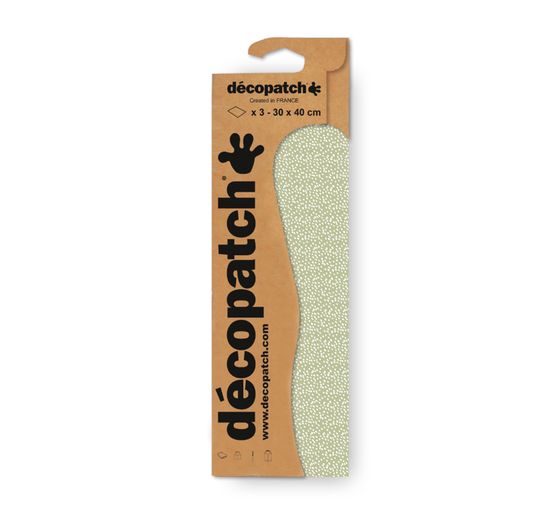 Décopatch paper "Flying Dots Khaki"