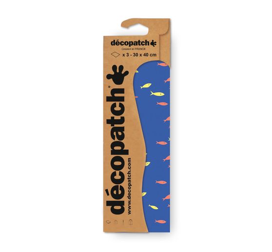 Décopatch paper fluorescent "Fish"