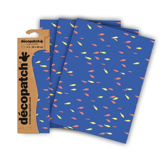 Décopatch paper fluorescent "Fish"