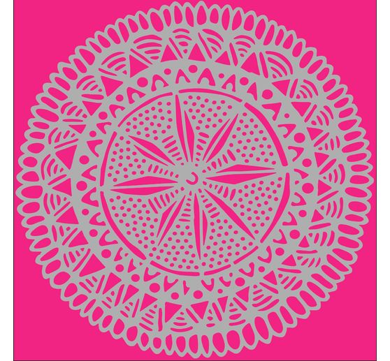 Pochoir « Cercle mandala 2 », 15 x 15 cm
