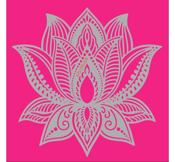 Stencil "Lotus flower", 15x15cm