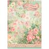 Motif straw silk "Garden fragrance"