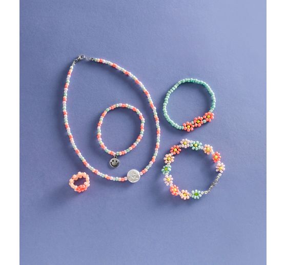 Coffret bijoux en perles « Sweet Flowers »