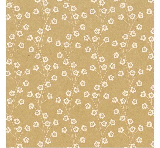 Assortiment de papier de pliage « Papier kraft floral »