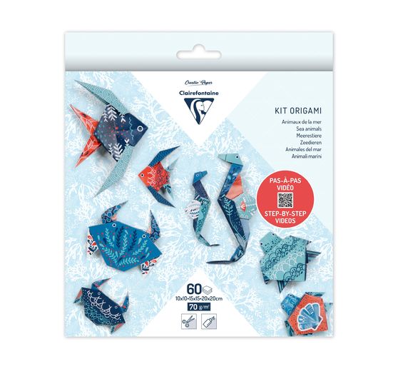 Kit origami « Animaux de la mer »