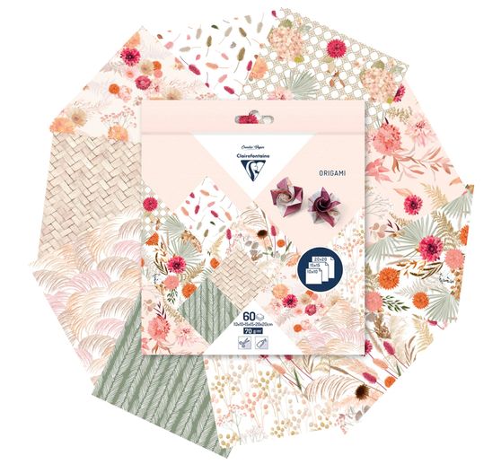 Assortiment de papier de pliage « Fleurs séchées »