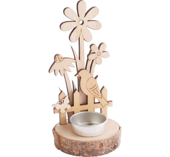 VBS Tealight holder "At the garden fence", 5 parts