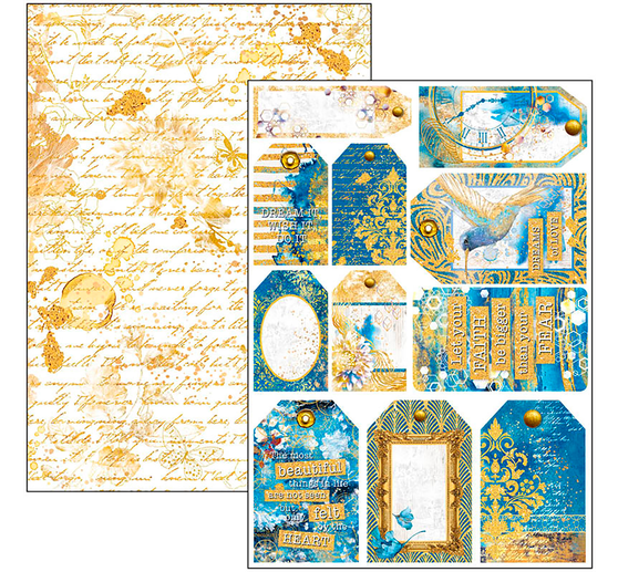 Paper set "Indigo"