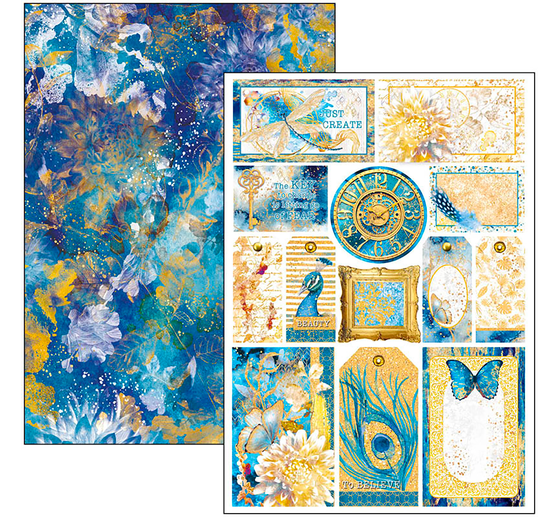 Paper set "Indigo"