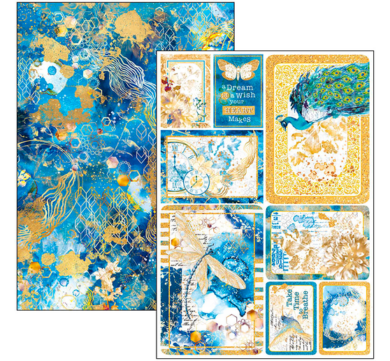 Paper set "Indigo"
