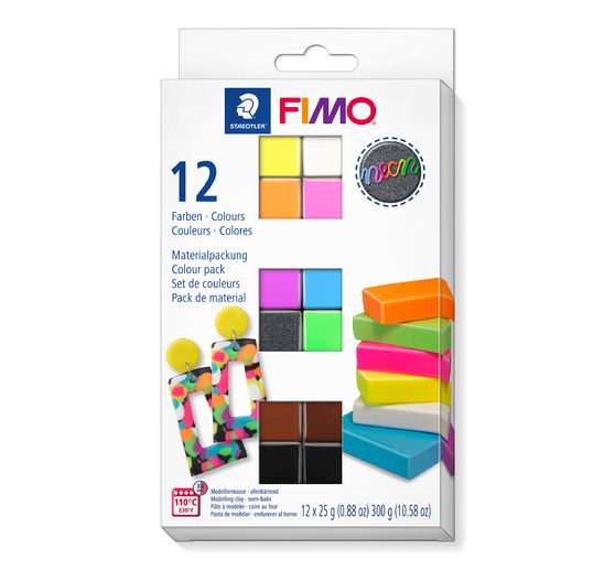 Assortiment FIMO soft « Effet fluo »