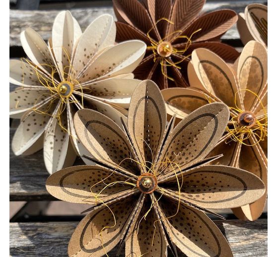 Gabarit de découpe pour fleurs à plier « L »