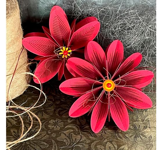 Gabarit de découpe pour fleurs à plier « L »
