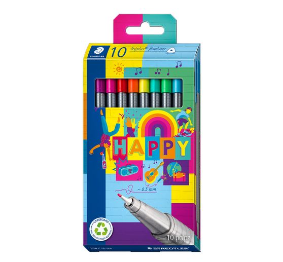 Feutres STAEDTLER Fineliner Triplus « Happy »