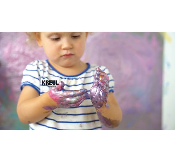 Peinture au doigt nacrée MUCKI, set de 6