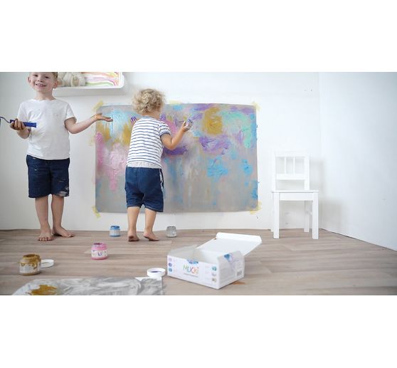 Peinture au doigt nacrée MUCKI, set de 6