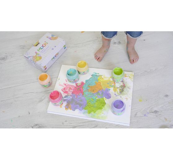 Peinture au doigt Softie MUCKI, set de 6