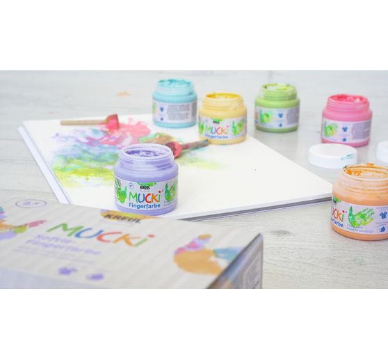 Peinture au doigt Softie MUCKI, set de 6