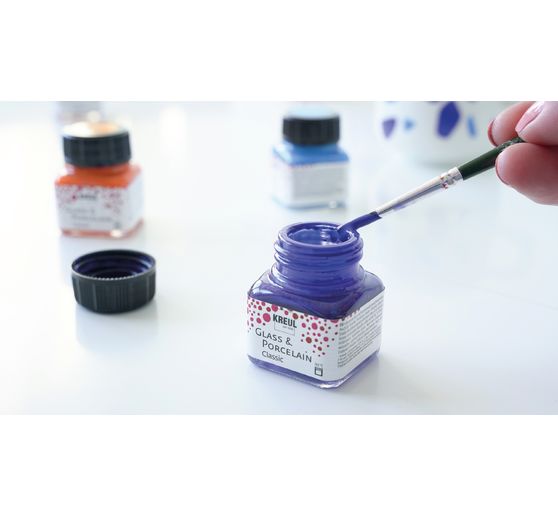 Coffret de peintures Glass & Porcelain Classic KREUL « Color Living »
