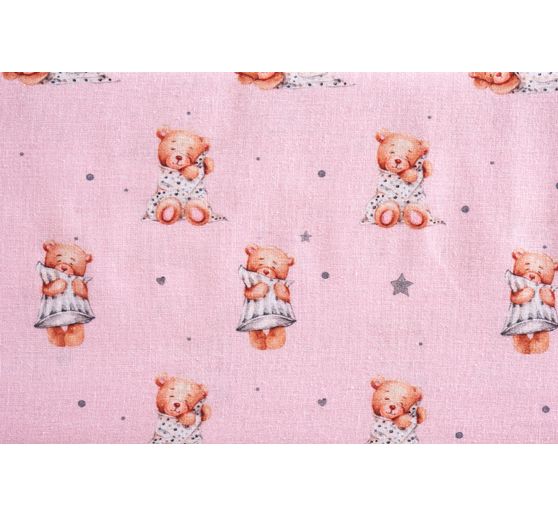 Tissu coton au mètre « Oursons endormis »