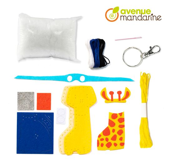Kit de couture Avenue Mandarine « Mini Couz'In – Pedro la girafe »