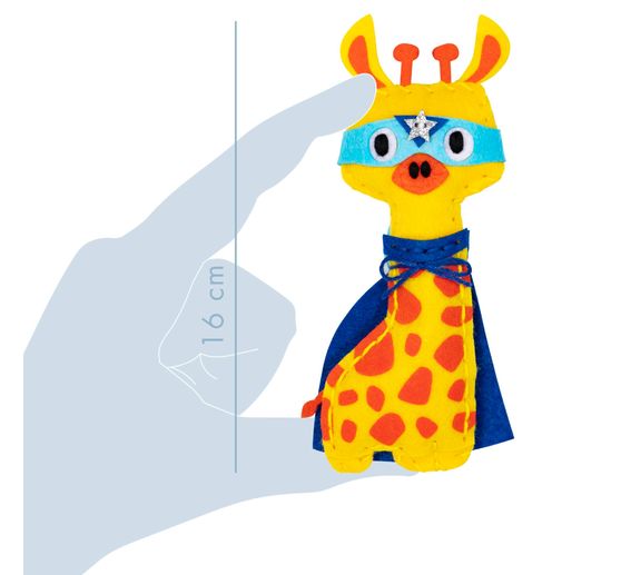 Kit de couture Avenue Mandarine « Mini Couz'In – Pedro la girafe »
