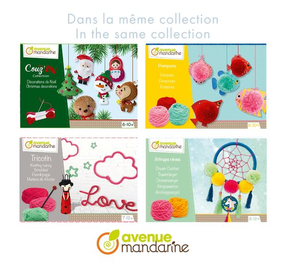Boîte créative Avenue Mandarine « Pompons à suspendre »