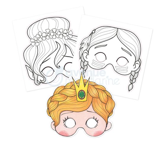 Carnet de masques à colorier Avenue Mandarine « Graffy Pop Fille »
