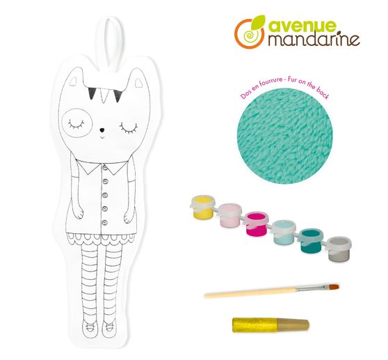 Coloring doll Friends to Paint "Cat Huguette"