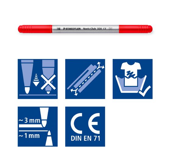 STAEDTLER Noris "Double fiber pens"
