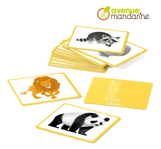 Jeu éducatif imagier multilingue « Animaux sauvages »