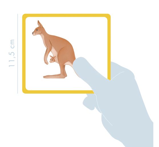Jeu éducatif imagier multilingue « Animaux sauvages »