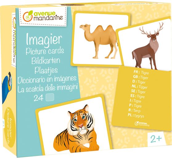 Educational game picture cards "Wild animals"