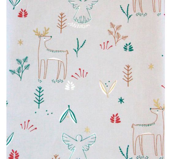 Tissu coton au mètre « Magnus le renne »