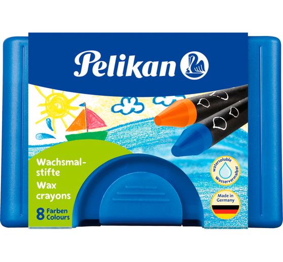 Pelikan Wax crayons "Round", watercolorable