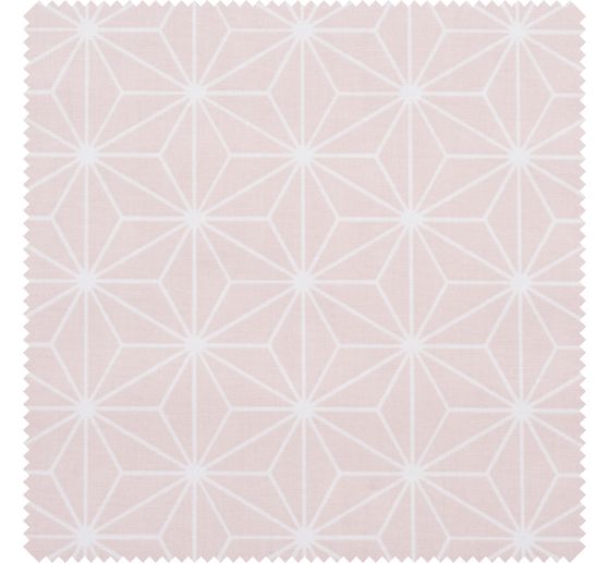 Tissu coton au mètre « Etoile géométrique », enduction polyester