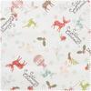 Motif fabric linen look "Merry Christmas"
