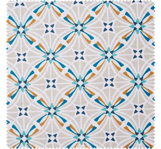 Tissu coton au mètre « Capucine », enduction polyester