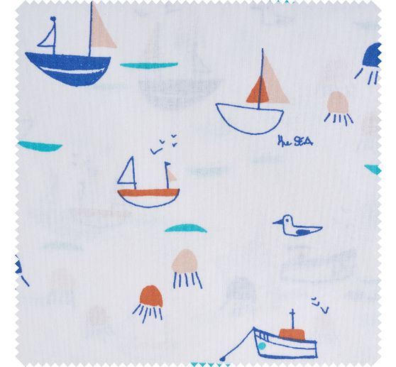 Cotton fabric "The Sea"