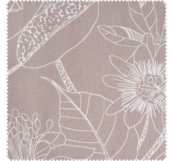 Half panama fabric "Orkeo flowers"