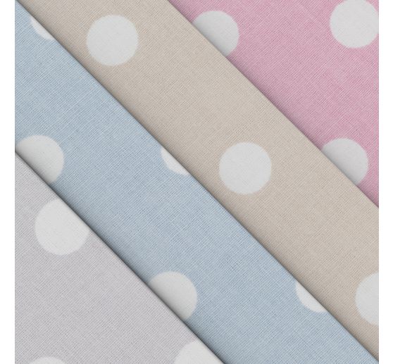 Tissu coton au mètre « Pois »