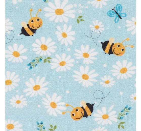 Tissu coton au mètre « Petite abeille »
