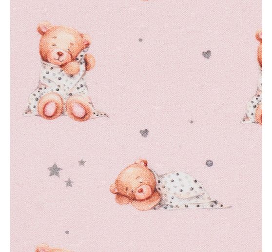 Tissu coton au mètre « Oursons endormis »