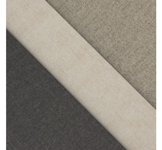 Tissu aspect lin au mètre « Uni »